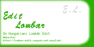 edit lombar business card