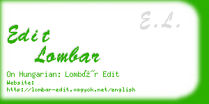 edit lombar business card